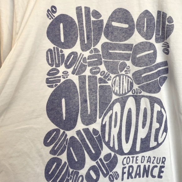 REVOLVE SIXTHREESEVEN VTG Graphic Tee Plage De Grenouille distressed Large NWOT - Picture 10 of 14